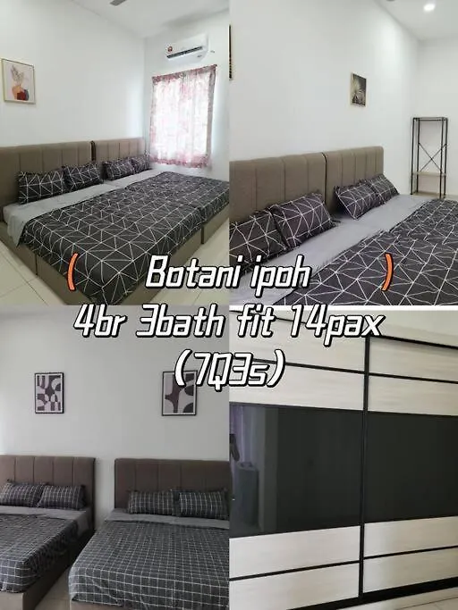 Ipoh Botani Bauhaus 17Pax/4Br/Mahjong/Tv Box Villa 0*,  Maleisië